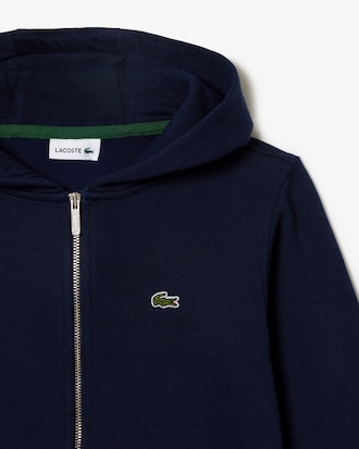 Hoodie aus Fleece mit Reißverschluss