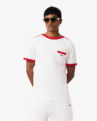 Baumwolle-T-Shirt mit Taschendetail Archive Re-edition