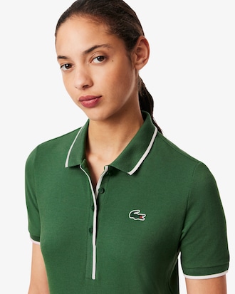 Tennis-Polohemd mit temperaturregulierender Technologie, Regular Fit