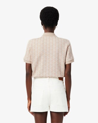 Slim Fit-Polohemd mit Monogramm aus Jacquard