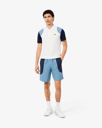 Wasserabweisende Sportshorts mit Colorblock-Design