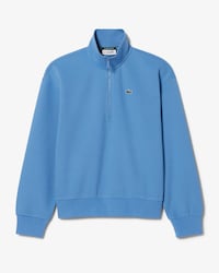 Sweatshirt aus Piqu&eacute; mit Rei&szlig;verschluss und hohem Kragen