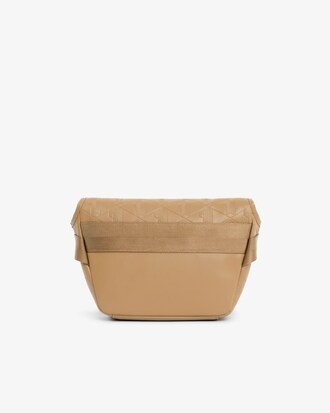 Mini-Kuriertasche aus Leder mit Monogramm