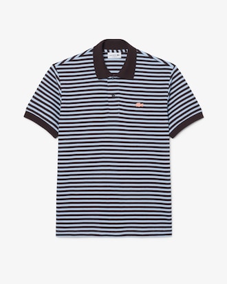Classic Fit-Polohemd mit strukturierten Streifen