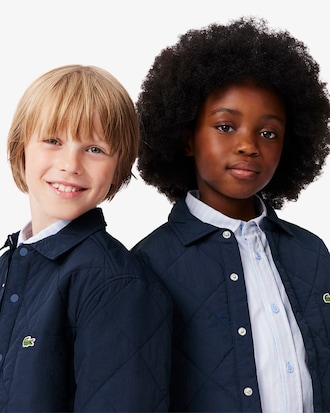 Kariertes, gestepptes Overshirt