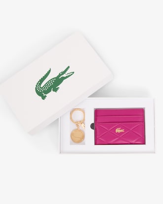 Kartenetui Crocodelle mit Schl&uuml;sselanh&auml;nger im Geschenkset