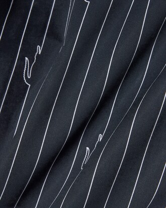 Gestreifte Shorts aus Baumwolle mit Kroko-Print