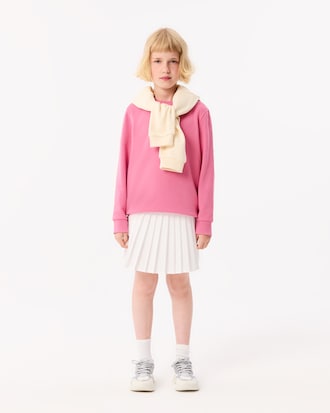 Sweatshirt aus Fleece mit Signatur-Print