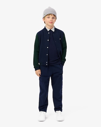 Polohemd aus Piqué mit Colorblock-Design