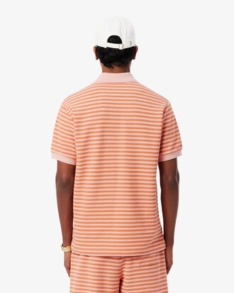 Classic Fit-Polohemd mit strukturierten Streifen