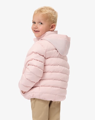 Unisex Puffer-Jacke aus Diamant-Taft mit Kapuze