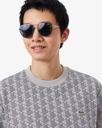 T-Shirt aus Jacquard mit Monogramm