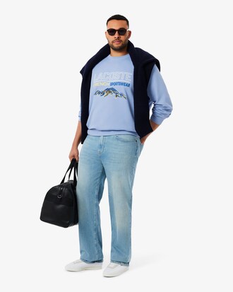 Sweatshirt aus Fleece mit Stickmotiv