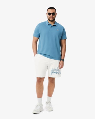 Graphic Cotton Fleece Shorts