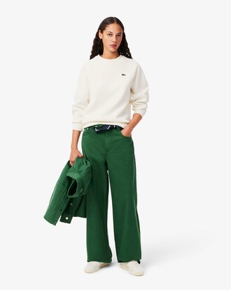 Crew Neck Piqué Sweatshirt
