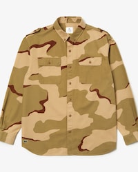 Men's Lacoste LIVE Camouflage Print Cotton Shirt