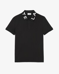 Slim Fit Jacquard Branded Polo Shirt