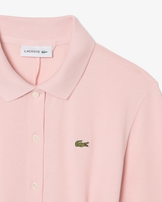Polo Collar Belted Petit Piqu&eacute; Dress