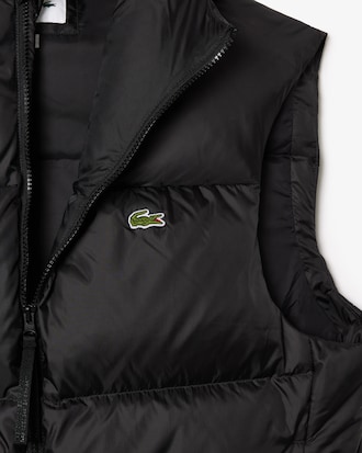 Water-Repellent Short Puffed Vest