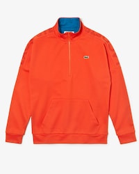 Men's Lacoste SPORT Zip Stand-Up Neck Cotton Sweatshirt