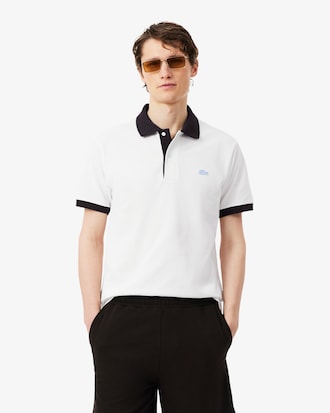 Classic Fit Contrast Rib Polo Shirt