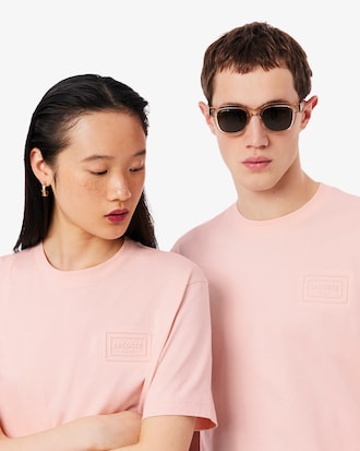 Embossed Branding Cotton T-shirt