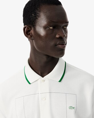 Classic Fit Graphic Petit Piqu&eacute; Polo Shirt