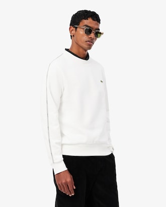 Stripe Band Fleece Sweatshirt