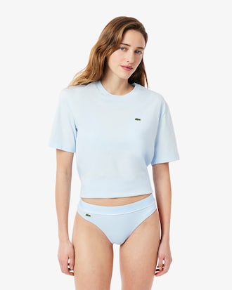 Ribbed Cotton String Briefs