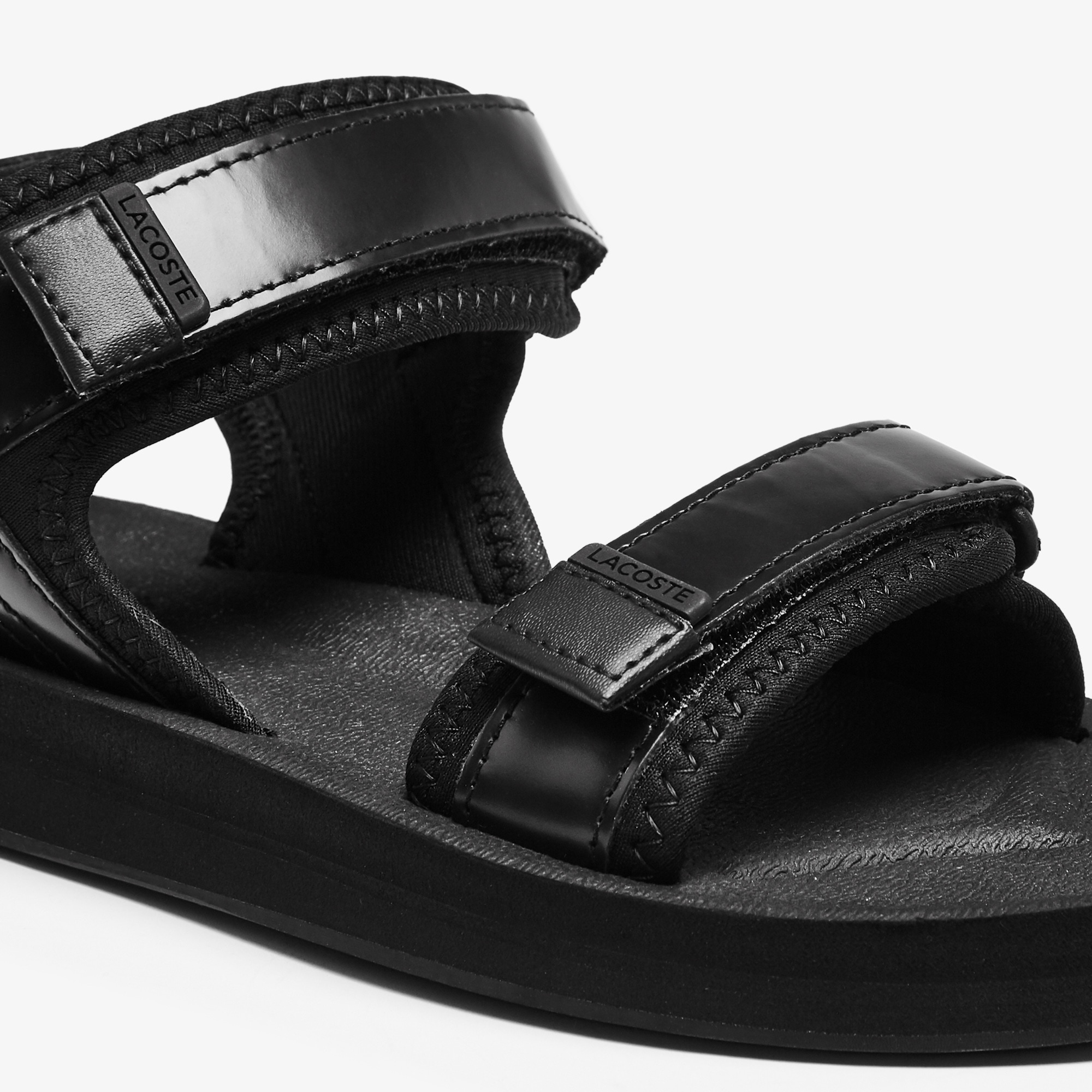 Women's Suruga Leather and Textile Sandals LACOSTE