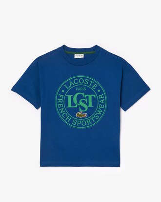 Contrast Badge Cotton T-shirt