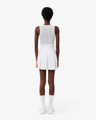 Dual Fabric Pleated Stretch Tennis Dress
