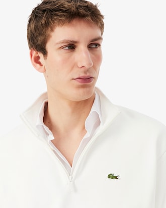 Fleece Zip Neck Sweatshirt