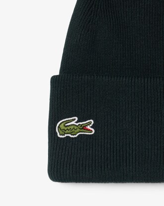 Wool Blend Badge Beanie