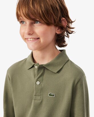 Long Sleeved Petit Piqu&eacute; Polo Shirt