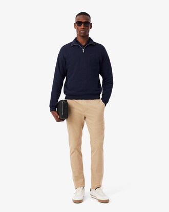 Heavy Fleece Zipper Neck Sweatshirt