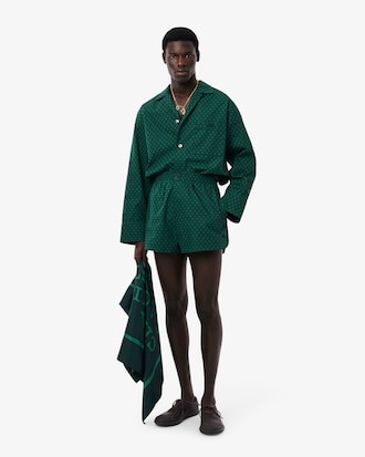 Runway Print Pajama Shirt