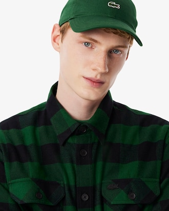 Oversized Cotton Plaid Overshirt