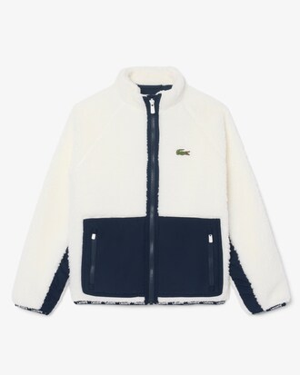 Unisex Sherpa Fleece Colour-Block Jacket
