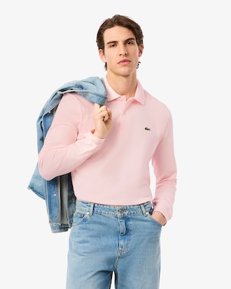 Classic Fit Long Sleeved L.12.12 Polo Shirt