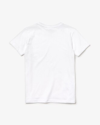 Boys' Lacoste SPORT Crew Neck Oversized Croc Print Jersey T-shirt