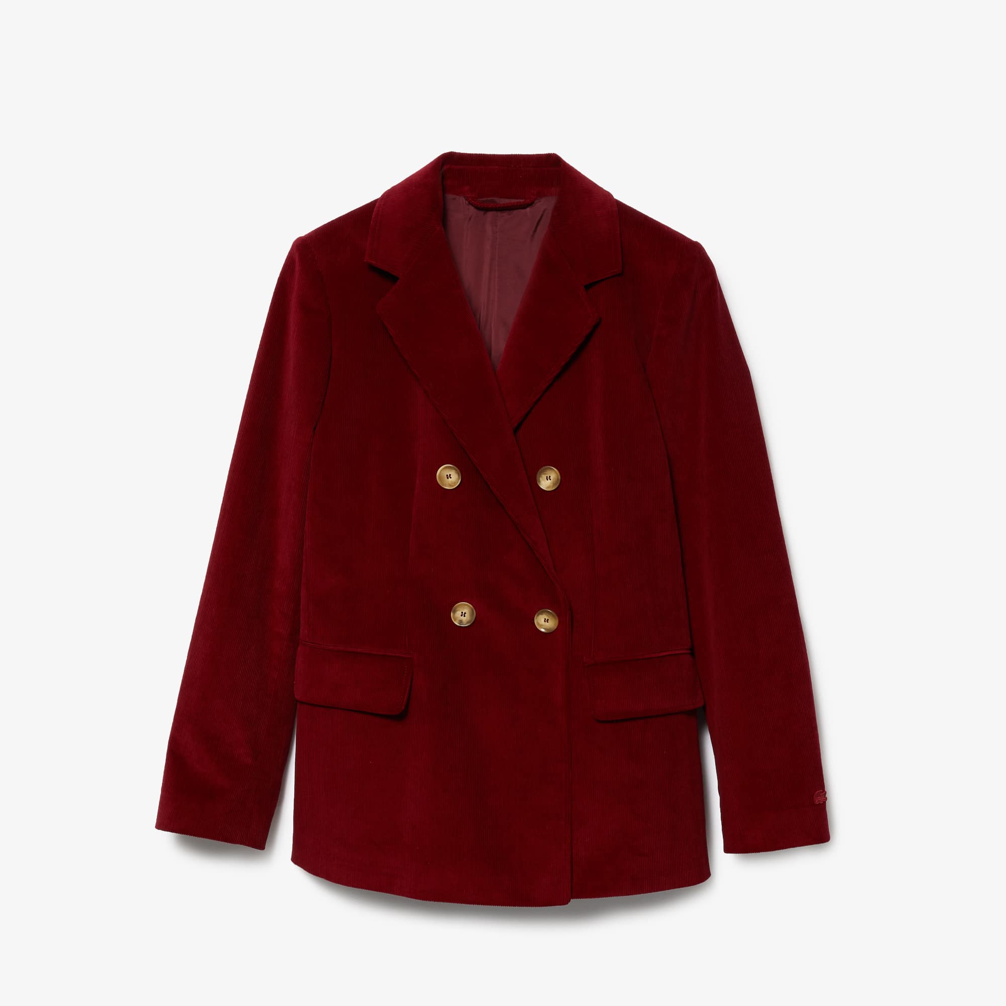 double breasted corduroy coat