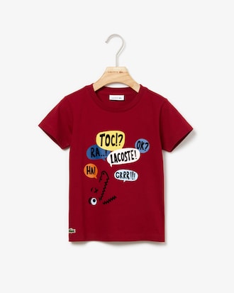 Boys' Crew Neck Fun Design Cotton T-shirt