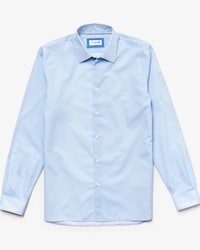 Men's Slim Fit Chest Pocket Print Cotton Poplin Shirt