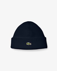 Wool Blend Badge Beanie