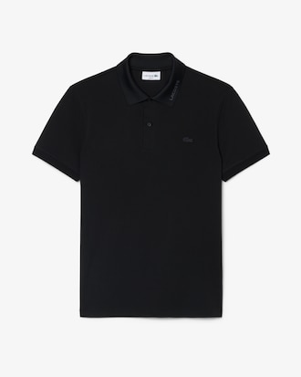Slim Fit Jacquard Branded Piqu&eacute; Commuter Polo Shirt