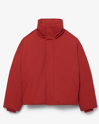 Runway High Neck Hooded Puffed Jacket