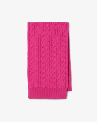 Runway Cable Knit Cashmere Scarf