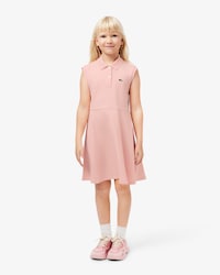 Sleeveless Stretch Piqué Polo Dress