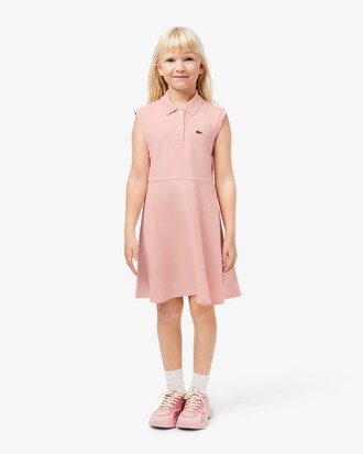 Sleeveless Stretch Piqué Polo Dress